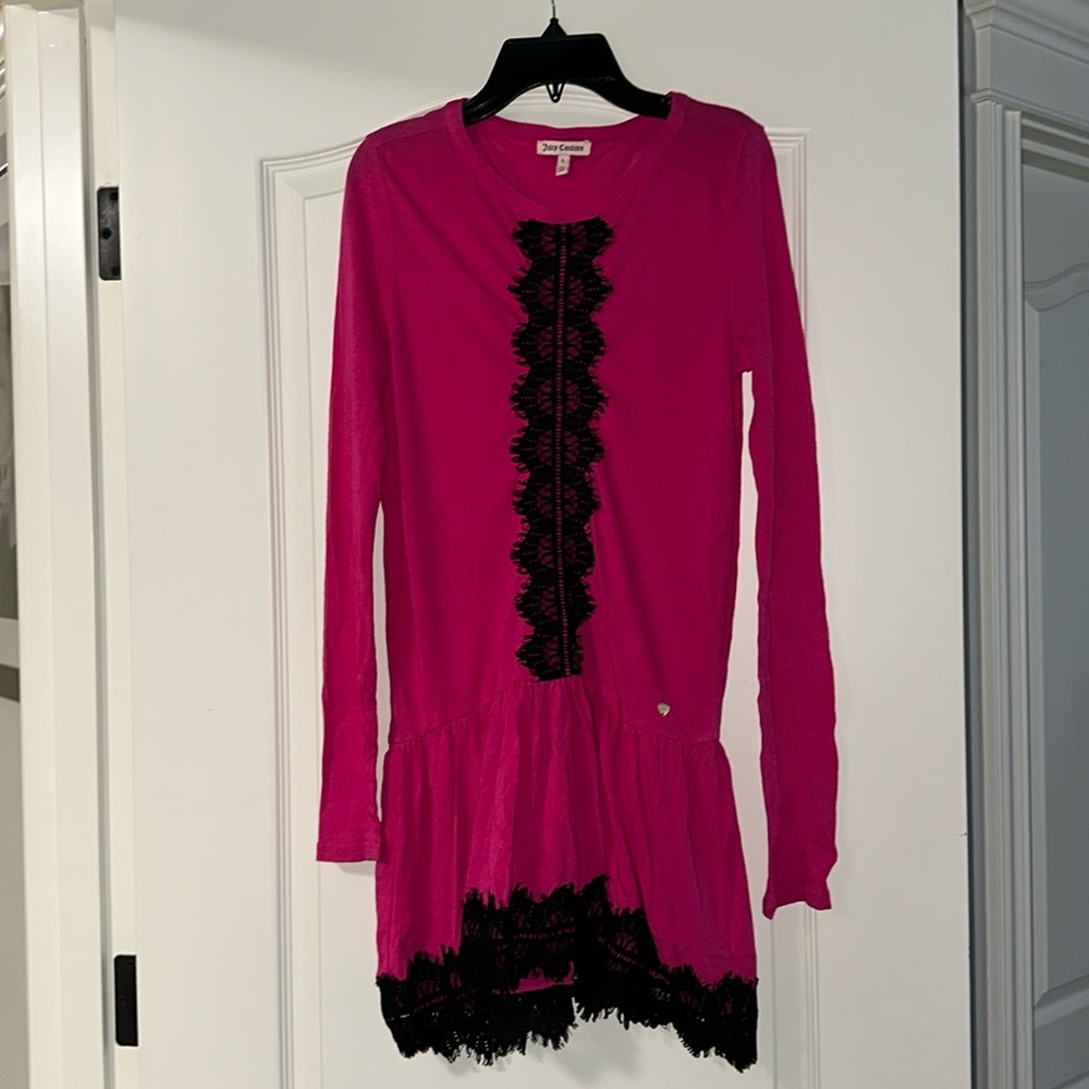 Juicy couture hot pink dress, size L